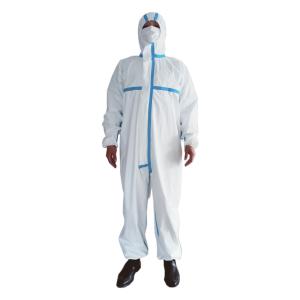 China CE FDA Disposable Protective Suit , Anti Virus Chemical Protective Coveralls on sale