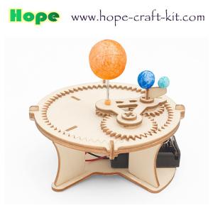 Kids Scientific DIY Toys Wooden Color Smart Graffiti Doodling Robots Easy