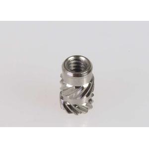Buy cheap Knurled Insert Stainless Steel Nuts Precision Micro Machining ISO9001 Certification from wholesalers