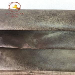 Buy cheap 2019 new design bronzing faux suede leather fabric for sofa from wholesalers