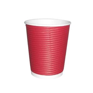 Buy cheap 8 Oz Triple Wall Ripple Paper Cup PE Coating Flexo Printing With Logo Design product