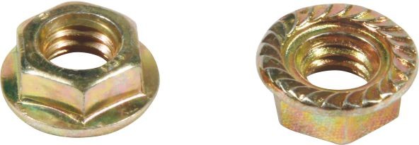 Carbon Steel Hexagon M4 Flange Nut Customized Size With Wear Resistance