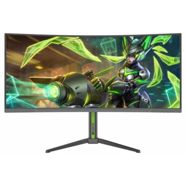 Quality 34 Inch Ultrawide Curved LED-Backlit LCD Monitor 180Hz Refresh Rate IPS Panel HD Features USB Computer Gaming Desktop Laptop for sale