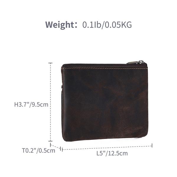 Daily Business Genuine Leather Mini Coin Purse Keychains Money Bag Men Key Pouch Credit Card Holder Wallet