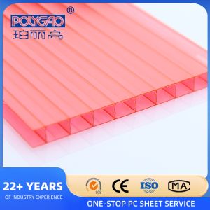 Buy cheap 2-layer Polycarbonate Hollow Sheet with More Than 5 Years Warranty and 100% Virgin Polycarbonate for Ceiling Panels from wholesalers