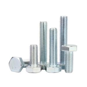 35mm Length M16 Thread Size Hex Head Bolts DIN933 Zinc Plated Grade 8.8/10.9