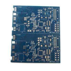 Blue Solder Mask Immersion Gold 1OZ Rigid Circuit Boards