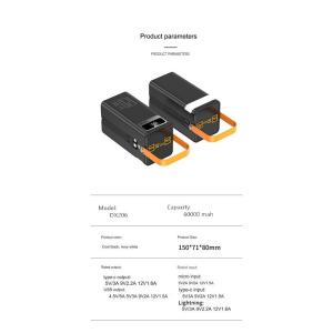 Powerbank 50000mAh 30000nah Power Bank With LED Lights New 60000mAh Power