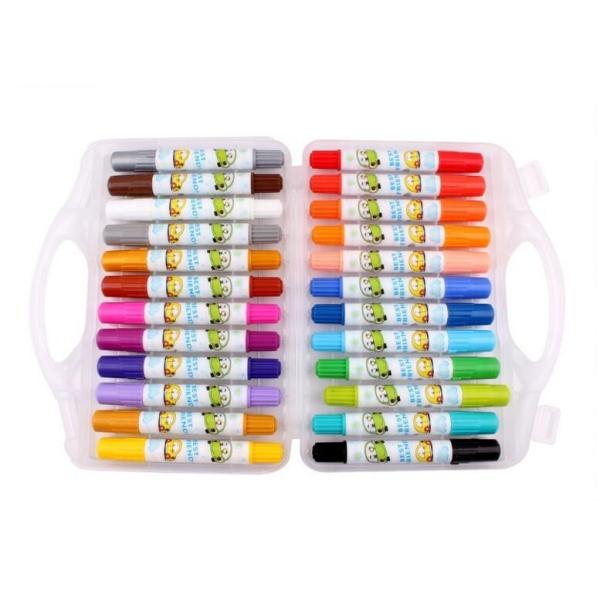 Buy cheap Eco-friendly fancy 24 colors Non-toxic wax crayon set/ 24colors rotating body crayon for children from wholesalers