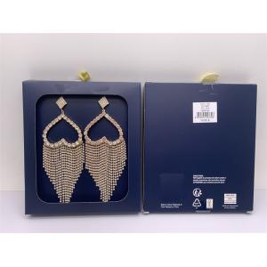 China Reusable Heart Fringe Earrings Practical , Multipurpose Pave Diamond Earring on sale