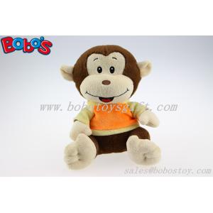 Buy cheap Plush Stuffed Baby Monkey Toy With Embroidery Smile Face and T-Shirt from wholesalers