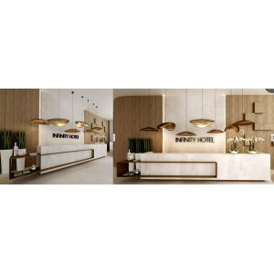 Buy cheap Artificial Marble Salon Reception Desk Seamless Joint Waterproof Repairable from wholesalers