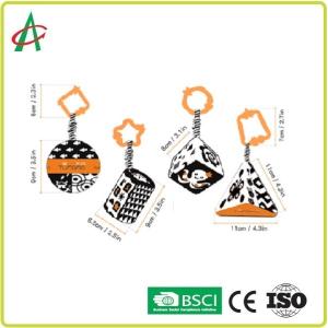 Buy cheap High Contrast Shape Sets Baby Toy, Car Seat Baby Stroller Plush Rattle Rings Hanging Toy from wholesalers