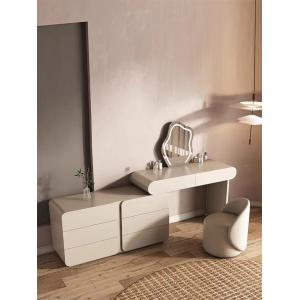 Creative Apricot Hotel Dressing Table Set With Drawers Solid Wood
