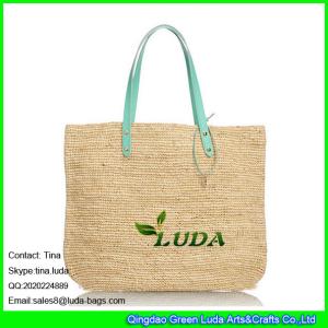 Buy cheap LUDA natural straw crocheting lady raffia tote bag from wholesalers