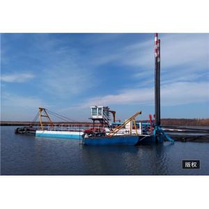 Hard Riverbed Mining 10 Inch Cutter Suction Dredge With 1.2m Draught