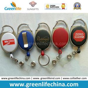 Buy cheap Plastic ABS Oval Carabiner Cheap Badge Reel W/Printing Logo from wholesalers