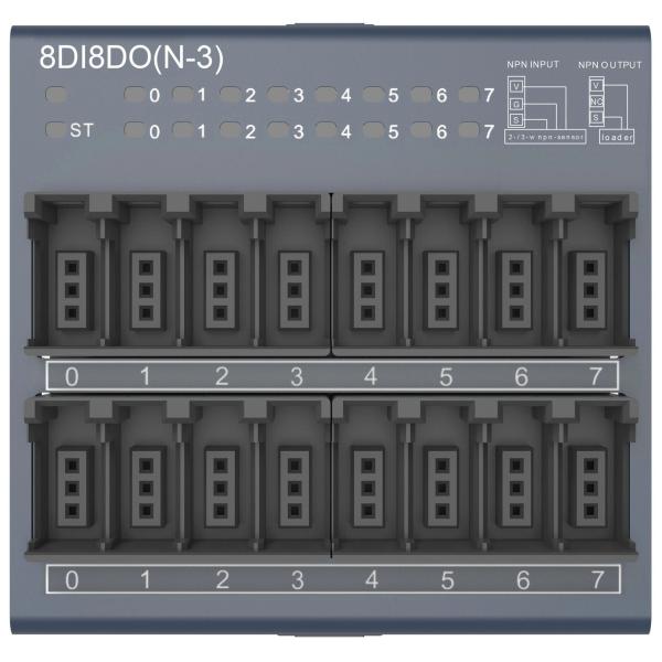 Buy cheap Integrated Remote I/O Modules 8DI8DO PLC Communication Module IP40 Protection from wholesalers