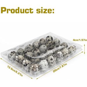 Buy cheap Small Plastic Egg Cartons - Clear 2 Dozen Quail Eggs Tray - Reusable Storage Holder For Small, Pheasant, Pigeon Eggs from wholesalers