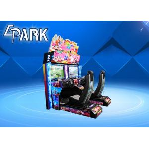 Double Seats 250W Racing Game Machine With 32 Inch Screen