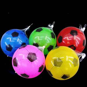 Buy cheap Customized 22.5cm Plastic Inflatable Football for Embossed Printing in Outdoor Games from wholesalers