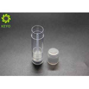 Buy cheap 13g Round Shape Empty Lip Gloss Tubes Thin Wall Transparent AS Plastic from wholesalers