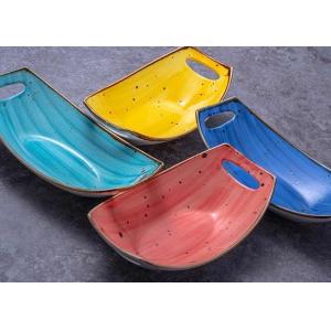 Buy cheap Nordic Style 9.25" 11.25" Ceramic Dinner Plate With Handle from wholesalers