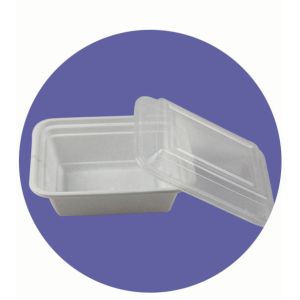 Buy cheap DISPOSABLE PLASTIC RECTANGULAR BOX, LUNCH BOX, WITH CLEAR LID/COVER product