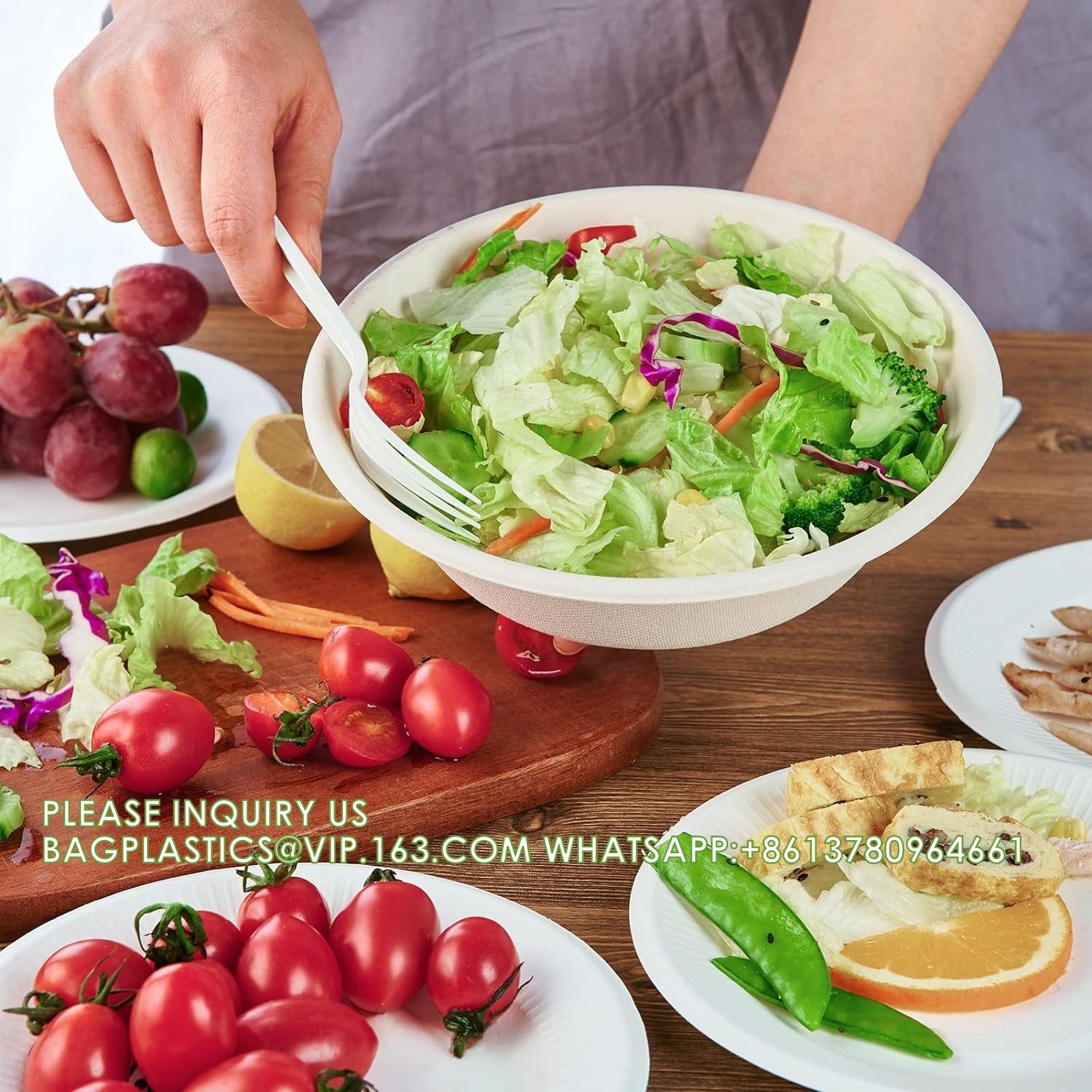 Buy cheap 32 Oz Disposable Paper Bowls, Biodegradable Soup Bowls Natural Bagasse, Eco-Friendly Sugarcane Bowls For Salad from wholesalers