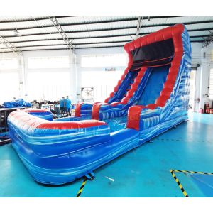 Buy cheap TUV Kids Outdoor Inflatable Water Slides Quadruple Stitching from wholesalers