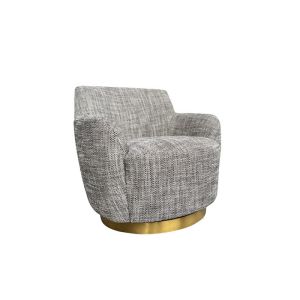 Buy cheap Polyester Swivel Chair Fabric Cover Metal Plinth Grey Cloth Swivel Chairs from wholesalers
