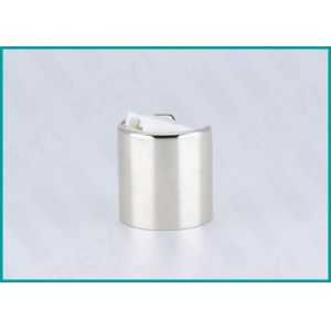 Buy cheap Light Glossy Gold Disc Top Polypropylene Bottle Caps 24/410 With White Actuator from wholesalers