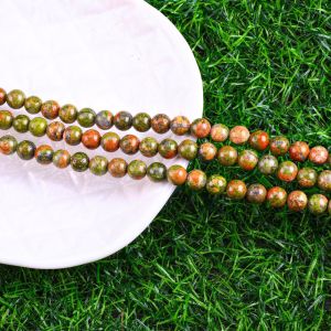 Unakite Round Bead Natural Crystal Gemstone Different Bead Size Loose Bead