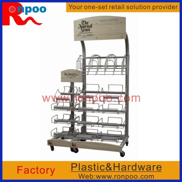 Metal hanging display racks, Grocery Food Racks, Floor Sign holders, Garment