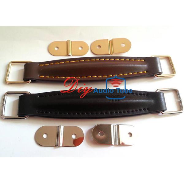 Buy cheap Lightweight Guitar Amplifier Handles Leather Material With Nickel / Gold Fitting from wholesalers