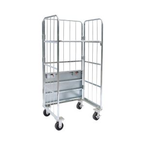 Buy cheap Fold Up Supermarket Mesh Roll Container Trolley 500KGS Customized Color from wholesalers