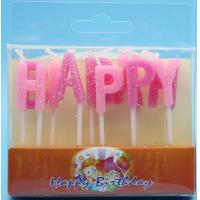 Buy cheap Glitter Alphabet Letter Birthday Candles Non Toxic For Cake Decorative Pure Color product