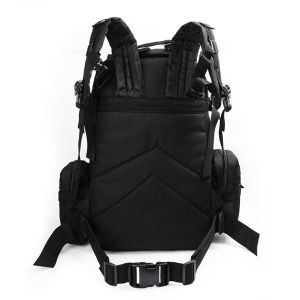 Buy cheap Black Army Backpack / Tactical Hiking Backpacks With 3 Molle Bags from wholesalers