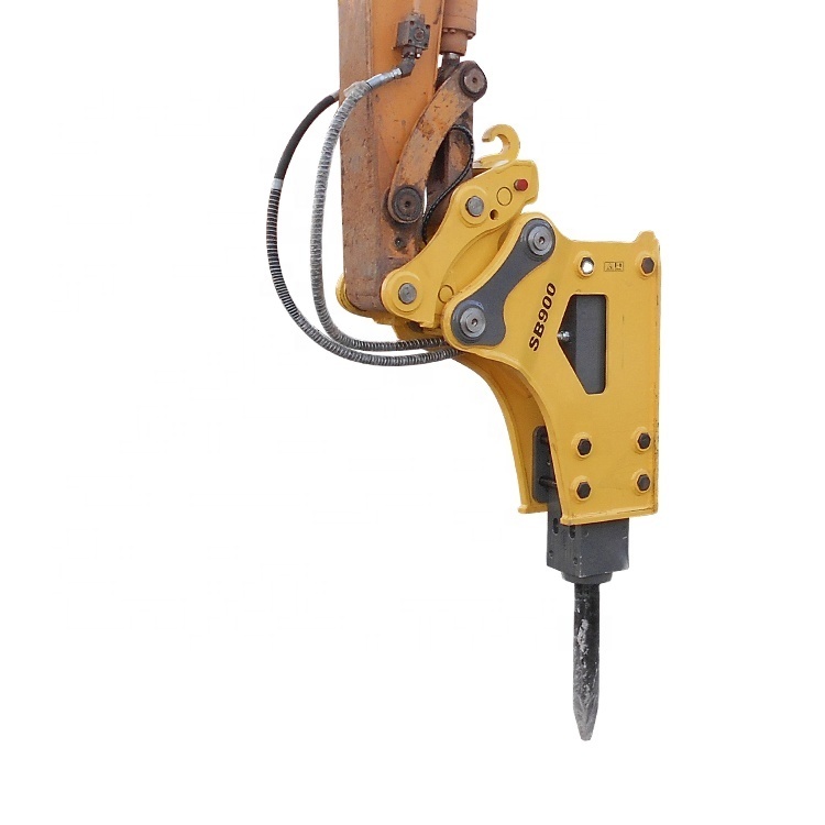Buy cheap Hydraulic Breaker Hammer with 100mm Chisel Diameters 3/4 inch Hosepipe and 150-170kg/cm2 Operating Pressure for 15 Tons Excavator from wholesalers