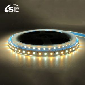 Buy cheap Hotel CCT 12V24V 8mm 120leds 3000K-6500K Warm White-White Dual Color 35Copper SMD2835 LED Strip Light IP20 from wholesalers