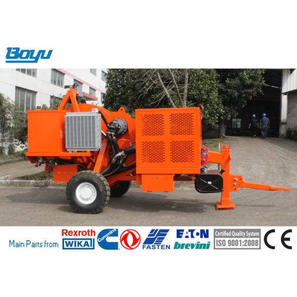 Buy cheap 56kw 73hp Hydraulic Tensioner Overhead Line Stringing Equipment from wholesalers