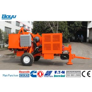 Buy cheap 56kw 73hp Hydraulic Tensioner Overhead Line Stringing Equipment from wholesalers