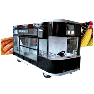 Buy cheap L420cm*W180cm*H230cm  600kg Silver Mobile Food Trailer 220V/380V product