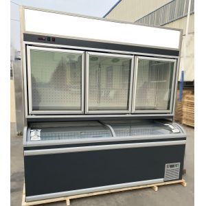 Buy cheap 900L Multipurpose Double Glass Door Upright Freezer from wholesalers
