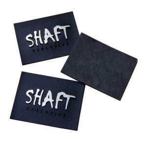 Buy cheap Garment Embossed Leather Patches Healthy In Gold / Silver / Gun from wholesalers