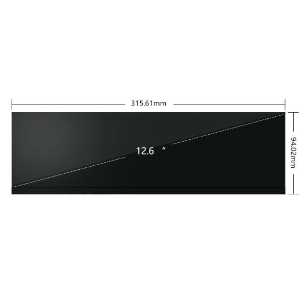 Quality FHD 12.6 Inch 1920x515 LCD Advertising Display Screen Resistive for sale