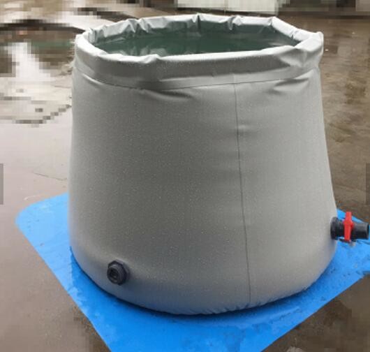 Quality Grey Flexible Onion Shape 1.2MM Tarpaulin Water Tank Portable Water Tanks Water Holding Tank for sale