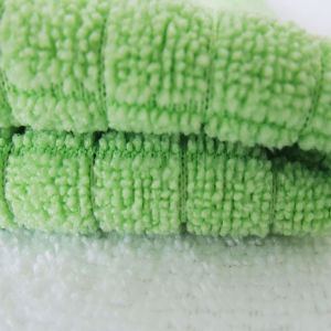 Buy cheap White 100% polyester tea towel weft grid towel from wholesalers