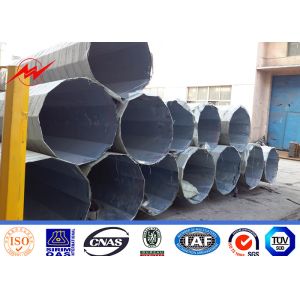 Buy cheap 10m Power Transmission pole with Bitumen / hot dip galvanized & painting from wholesalers