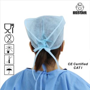 Buy cheap FDA Doctor Surgical Disposable Nonwoven Cap With Ties from wholesalers